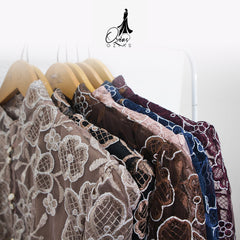 GAMIS OZIAS TILE 07339 LD 105 I Gamis Kondangan Casual I Gamis Cantik Lebaran