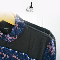 GAMIS OZIAS JETBLACK 03910 LD 105 I Gamis Kondangan Cantik I Gamis Pesta Muslimah Santai Panjang