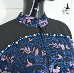 GAMIS OZIAS JETBLACK 03910 LD 105 I Gamis Kondangan Cantik I Gamis Pesta Muslimah Santai Panjang