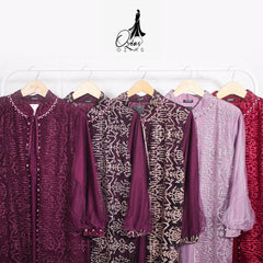 GAMIS OZIAS TILE NAMIRA 07132 LD 120 150 I Gamis Kondangan Wanita I Gamis Mewah Muslimah 2XL 5XL