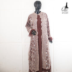 GAMIS TILE OZIAS 07249 LD 105 | Gamis Tile Pesta | Gamis Kondangan Wisuda