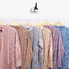 GAMIS TILE OZIAS 07249 LD 105 | Gamis Tile Pesta | Gamis Kondangan Wisuda
