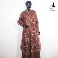 GAMIS OZIAS TILE 07252 LD 105 I Gamis Kondangan Wanita I Gamis Fashion Casual