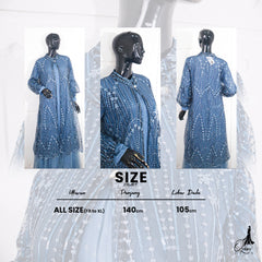 GAMIS OZIAS TILE 07252 LD 105 I Gamis Kondangan Wanita I Gamis Fashion Casual