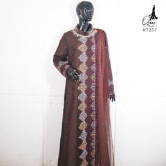 GAMIS OZIAS LUNA SOFT  07257 LD 105 I Gamis Kondangan Wanita I Gamis Fashion Casual