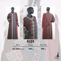 GAMIS OZIAS LUNA SOFT  07257 LD 105 I Gamis Kondangan Wanita I Gamis Fashion Casual