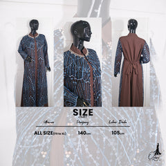 GAMIS TILE OZIAS 07258 LD 105 | Gamis Pesta Mewah | Gamis 2 in 1