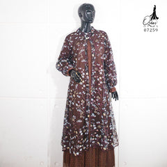 GAMIS OZIAS TILE 07259 LD 105 I Gamis Kondangan Wanita I Gamis Fashion Casual