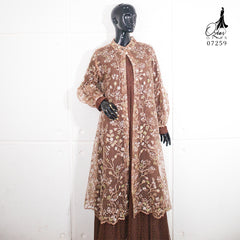 GAMIS OZIAS TILE 07259 LD 105 I Gamis Kondangan Wanita I Gamis Fashion Casual