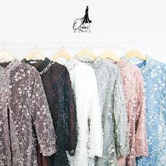GAMIS OZIAS TILE 07261 LD 105 I Gamis Kondangan Cantik I Gamis Malay Mewah