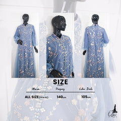 GAMIS OZIAS TILE 07264 LD 105 I Gamis Kondangan Wanita I Gamis Fashion Casual