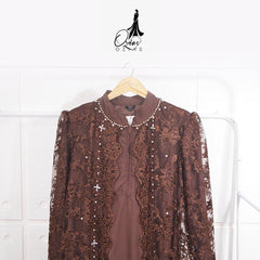 GAMIS OZIAS TILE 07266 LD 105 I Gamis Kondangan Wanita I Gamis Fashiob Casual