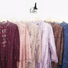 GAMIS OZIAS TILE 07267 LD 105 I Gamis Kondangan Wanita I Gamis Casual Pesta