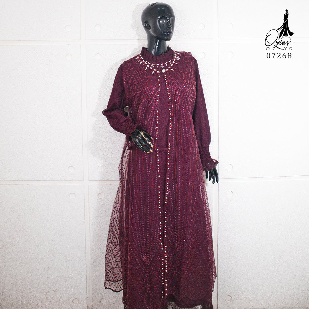 GAMIS OZIAS TILE 07268 LD 105 I Gamis TIle Premium I Gamis Kondangan Mewah