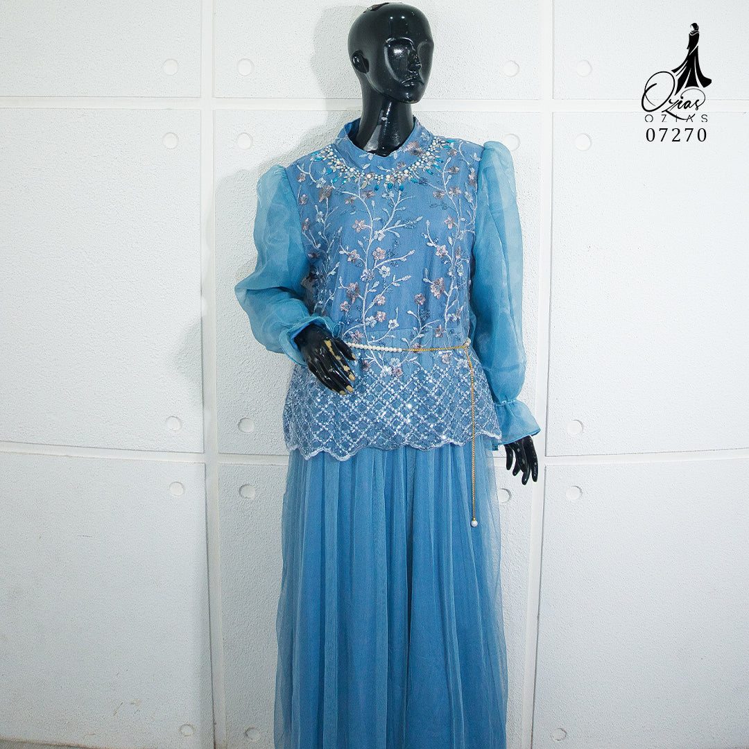 GAMIS OZIAS TILE 07270 LD 105 I Gamis Kondangan Wanita I Gamis Fashion Casual