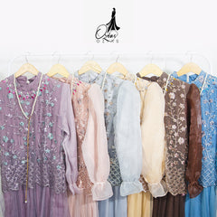 GAMIS OZIAS TILE 07270 LD 105 I Gamis Kondangan Wanita I Gamis Fashion Casual