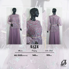 GAMIS OZIAS TILE 07270 LD 105 I Gamis Kondangan Wanita I Gamis Fashion Casual