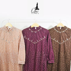 GAMIS OZIAS TILE 07271 LD 105 I Gamis Kondangan Wanita I Gamis Fashion Casual