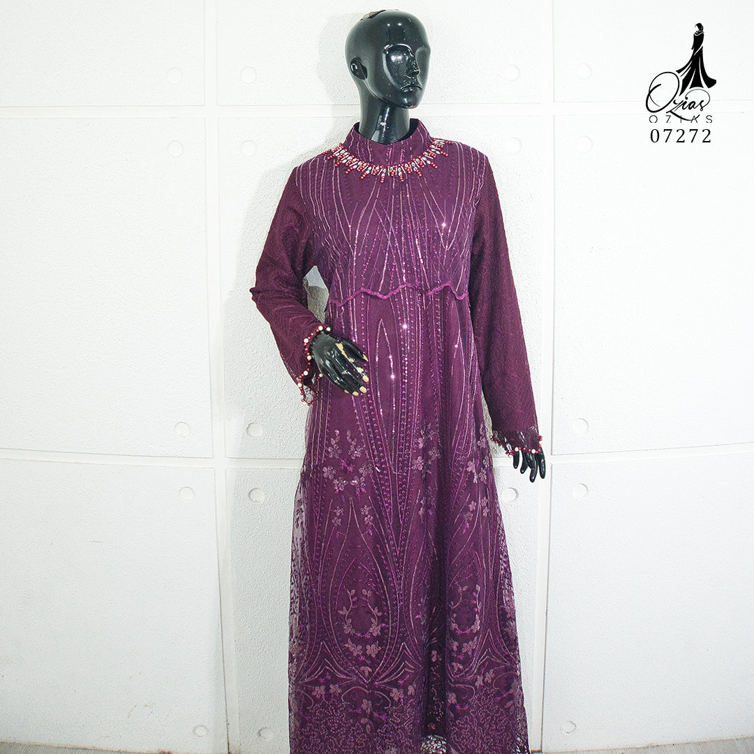 GAMIS OZIAS TILE SPANGLE 07272 LD 105 I Gamis Kondangan Wanita I Gamis Fashion Casual