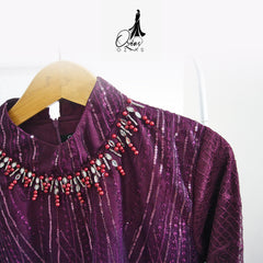 GAMIS OZIAS TILE SPANGLE 07272 LD 105 I Gamis Kondangan Wanita I Gamis Fashion Casual