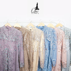 GAMIS OZIAS TILE 07273 LD 105 I Gamis Kondangan Wanita I Gamis Fashion Muslimah