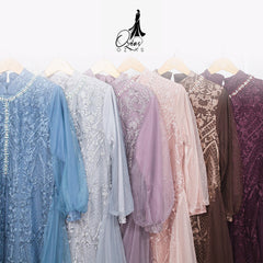 GAMIS OZIAS TILE OZIAS 07359 LD 120 140 I Gamis Kondangan Wanita I Gamis Fashion Casual 2XL 4XL