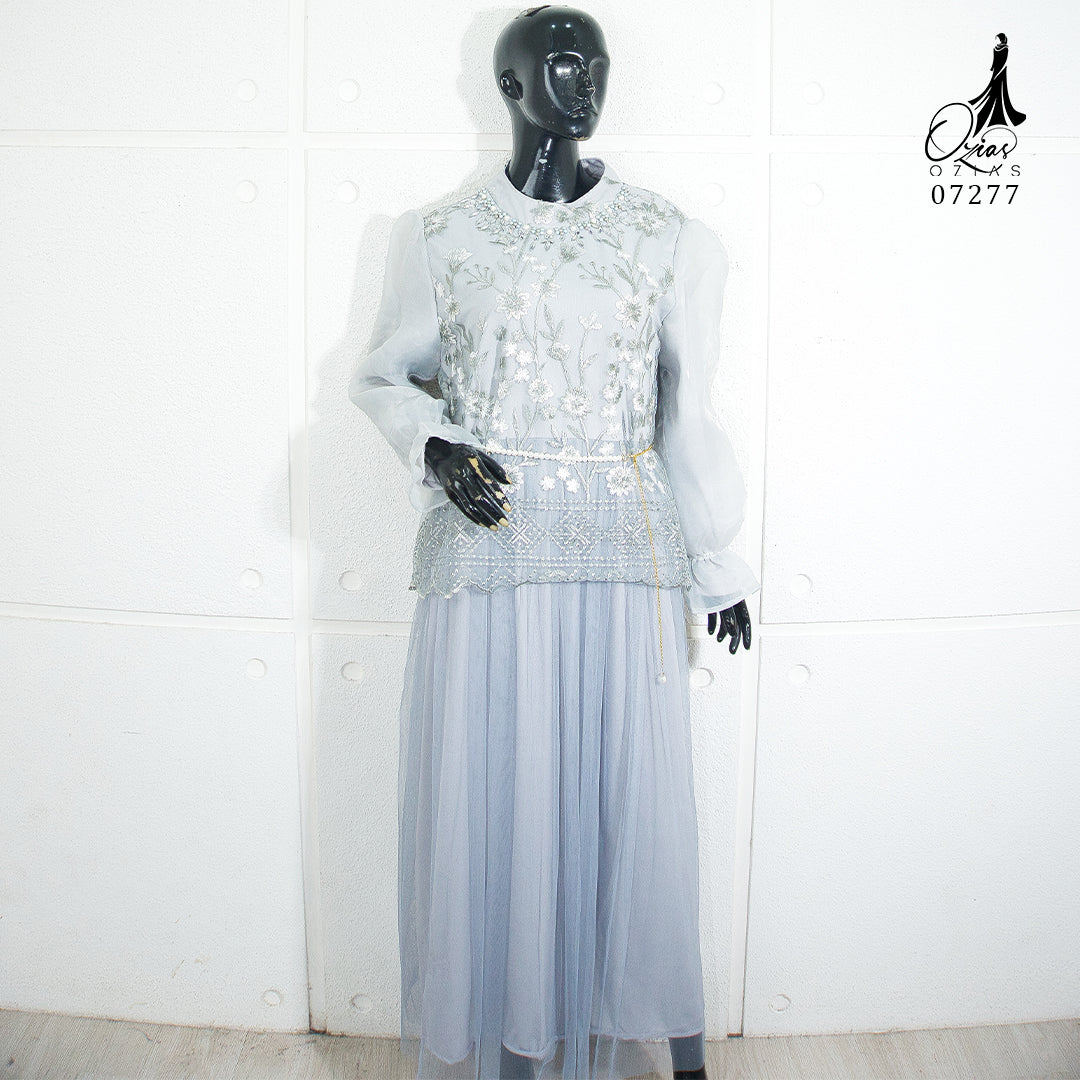 GAMIS OZIAS TILE 07277 LD 105 I Gamis Kondangan Wanita I Gamis Casual Cantik