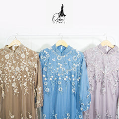 GAMIS OZIAS TILE 07278 LD L05 I Gamis Kondangan Wanita I Gamis Casual Cantik