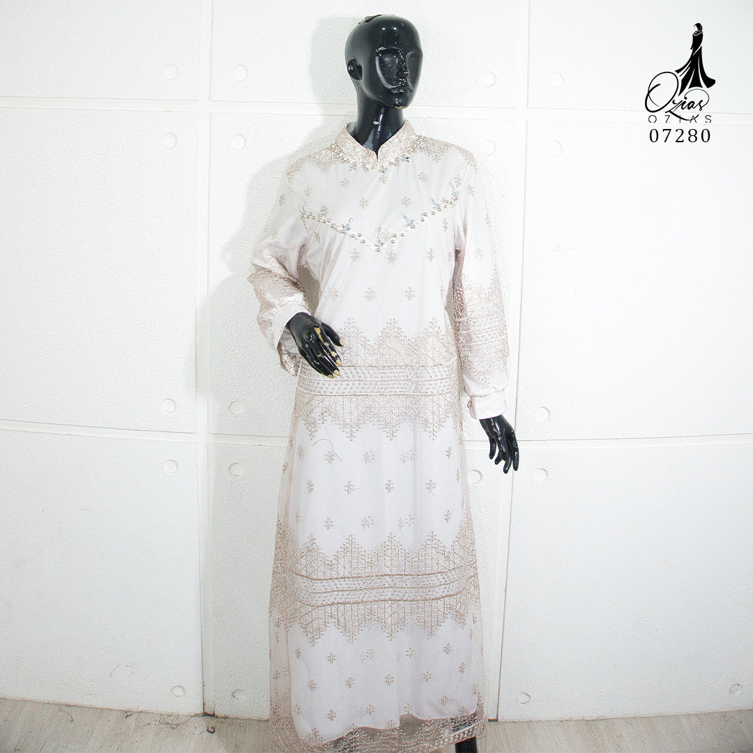 GAMIS OZIAS TILE 07280 LD 105 I Gamis Kondangan Casual I Gamis Fashion Remaja