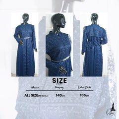 GAMIS OZIAS TILE 07282 LD 105 I Gamis Kondangan Wanita I Gamis Formal Casual