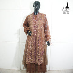 GAMIS OZIAS TILE ORGANZA 07286 LD 105 I Gamis Kondangan Wanita I Gamis Fashion Casual