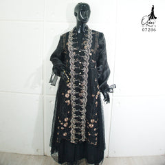 GAMIS OZIAS TILE ORGANZA 07286 LD 105 I Gamis Kondangan Wanita I Gamis Fashion Casual