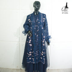 GAMIS OZIAS TILE ORGANZA 07286 LD 105 I Gamis Kondangan Wanita I Gamis Fashion Casual