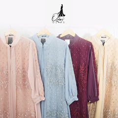 GAMIS OZIAS TILE 07287 LD 105 I Gamis Kondangan Wanita  I Gamis Fashion Muslim