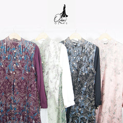 GAMIS OZIAS TILE 07288 LD 105 I Gamis Kondangan Wanita I Gamis Fashion Remaja