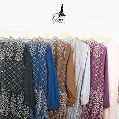GAMIS OZIAS TILE 07289 LD 105 I Gamis Kondangan Wanita I Gamis FAshion Casual