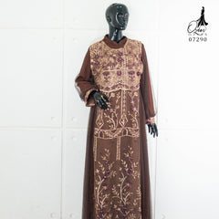 GAMIS OZIAS TILE CHANTILY 07290 LD 105 I Gamis Fashion Kondangan I Gamis Cantik Wisuda
