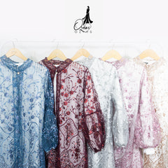 GAMIS OZIAS TILE 07291 LD 105 I Gamis Kondangan Wanita I Gamis Casuak Remaja
