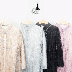 GAMIS OZIAS TILE 07292 LD 105 I Gamis Kondangan Wanita I Gamis Fashion Casual