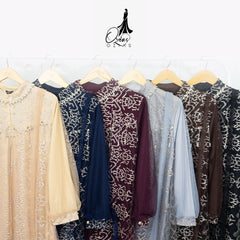 OZIAS Gamis Tile 07296 LD 105 I Gamis Kondangan Wanita I Gamis Fashion Casual