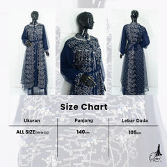 OZIAS Gamis Tile 07296 LD 105 I Gamis Kondangan Wanita I Gamis Fashion Casual