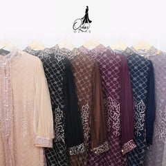 GAMIS OZIAS TILE 07300 LD 105 I Gamis Kondangan Wanita I Gamis Fashion Casual