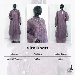 GAMIS OZIAS TILE 07301 LD 105 I Gamis Kondangan Wanita I Gamis Casual Lebaran