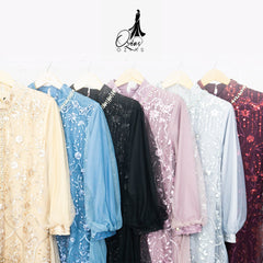 GAMIS OZIAS TILE 07306 LD 105 I Gamis Kondagan Wanita I Gamis FAshion Casual