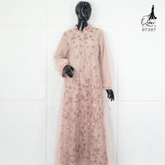 GAMIS OZIAS TILE SPANGLE 07307 LD 105 120 I Gamis Kondangan Wanita I Gamis Fashion Casual 2XL