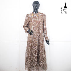 GAMIS OZIAS TILE 07308 LD 105 I Gamis Kondangan Wanita I Gamis Fashion Casual