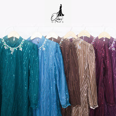 GAMIS OZIAS TILE 07308 LD 105 I Gamis Kondangan Wanita I Gamis Fashion Casual