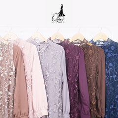 GAMIS OZIAS TILE 07310 LD 105 I Gamis Kondangan Wanita I Gamis Fashion Casual