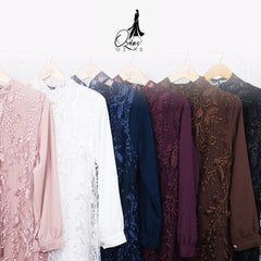 GAMIS OZIAS TILE 07312 LD 105 I Gamis Kondangan Wanita I Gamis Fashion Casual