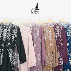 Ozias GAMIS OZIAS TILE 07321 LD 105 I Gamis Kondangan Wanita Fashion Casual Busui dengan Desain Elegan dan Nyaman